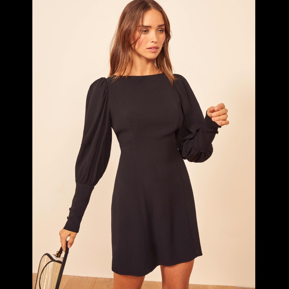 NWT -  Rachel long sleeve mini dress Reformation